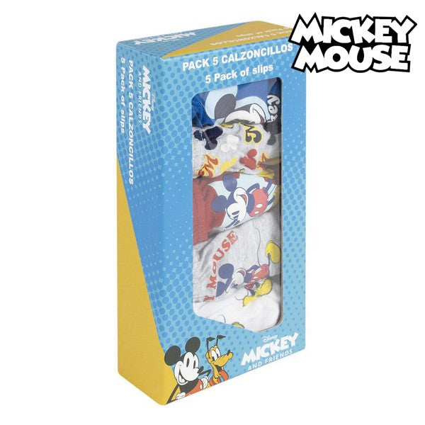 Pack of Underpants Mickey Mouse Children Multicolour (5 uds)