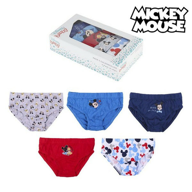 Pack of Underpants Mickey Mouse Children Multicolour (5 uds)