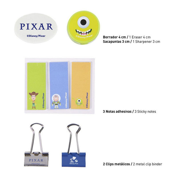 Stationery Set Pixar Green (12 pcs)