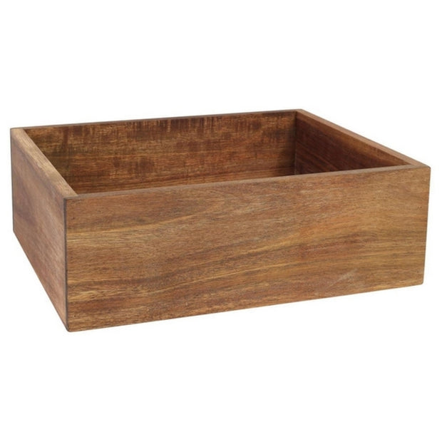 Halterung Inde Holz karriert (32,5 x 26,5 x 11 cm)