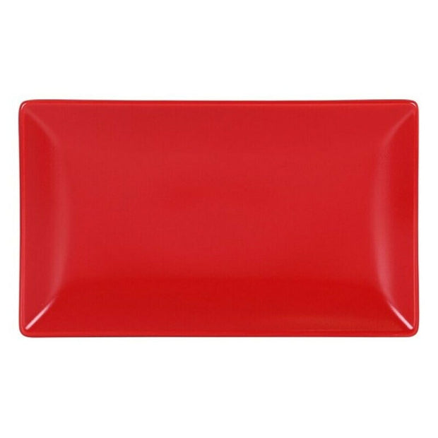 Schale Ming II rechteckig rot
