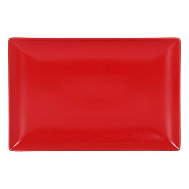 Schale Ming II rechteckig rot