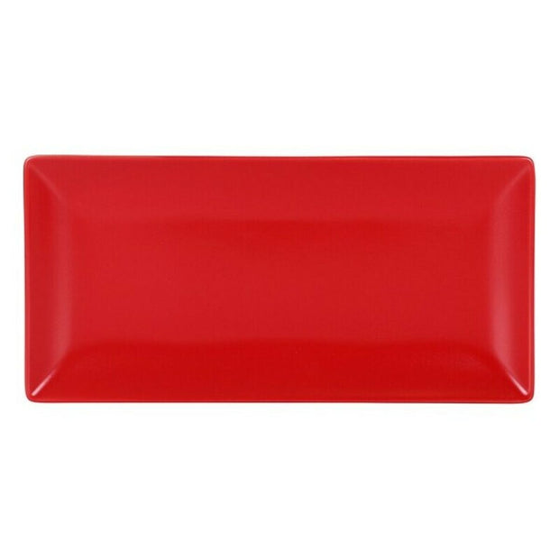 Schale Ming II rechteckig rot