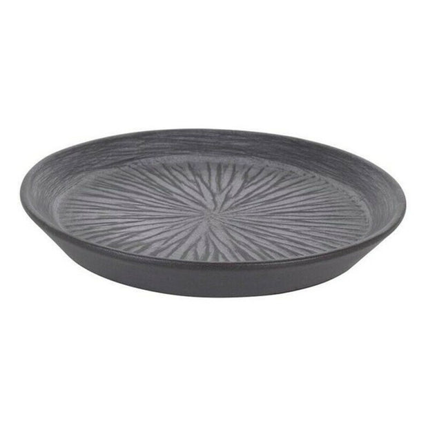 Teller Stoneware Lotus Schwarz Porzellan (ø 18 x 2,5 cm)