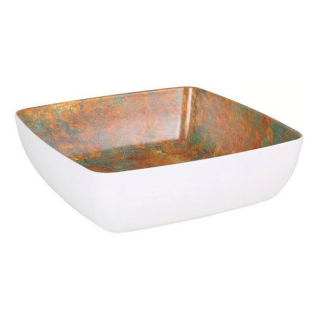 Salatschüssel Viejo Valle Melamine Weiß (25 x 25 x 7,5 cm)