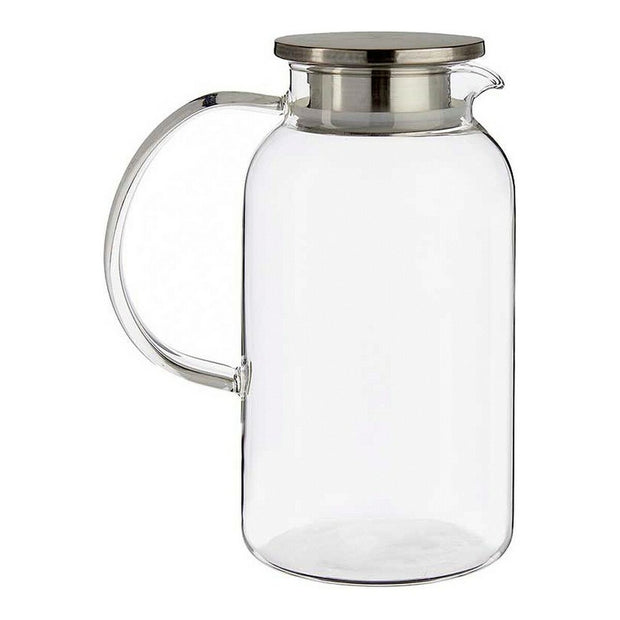 Kanne mit Deckel 1,9 L Durchsichtig Borosilikatglas (12 x 22 x 17,2 cm)