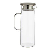 Kanne mit Deckel 1,2 L Durchsichtig Borosilikatglas (9,2 x 25,5 x 14 cm)