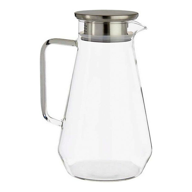 Kanne mit Deckel 1,5 L Durchsichtig Borosilikatglas (13 x 22 x 16,3 cm)