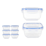 Lunchbox-Set Durchsichtig PP (14,5 x 8,5 x 14,5 cm) (900 ml) (6 pcs)