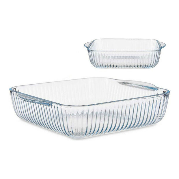 Ofenschüssel Optica Durchsichtig Borosilikatglas (21,5 x 6 x 25,2 cm)
