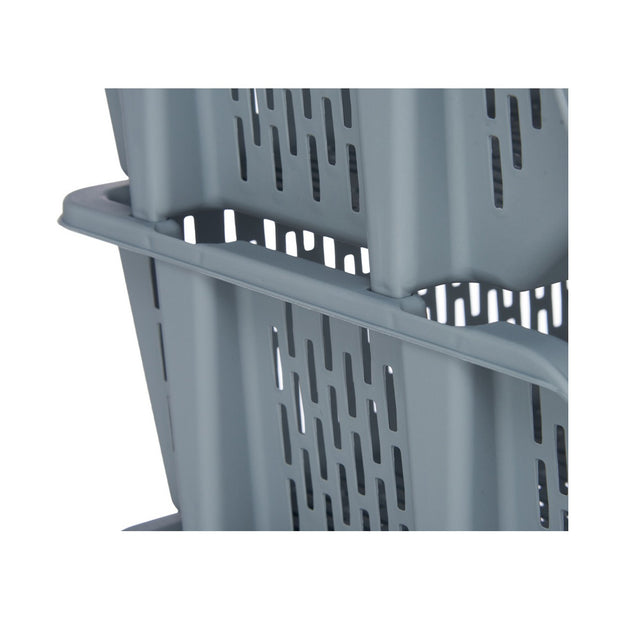 Eimer Stapelbar 4 Stück Grau PP (39 x 36 x 51.9 cm)