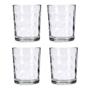 Gläserset Vivalto Punkte Kristall (400 ml) (4 Stücke) (8,5 x 10 x 8,5 cm) (400 ml x 4)