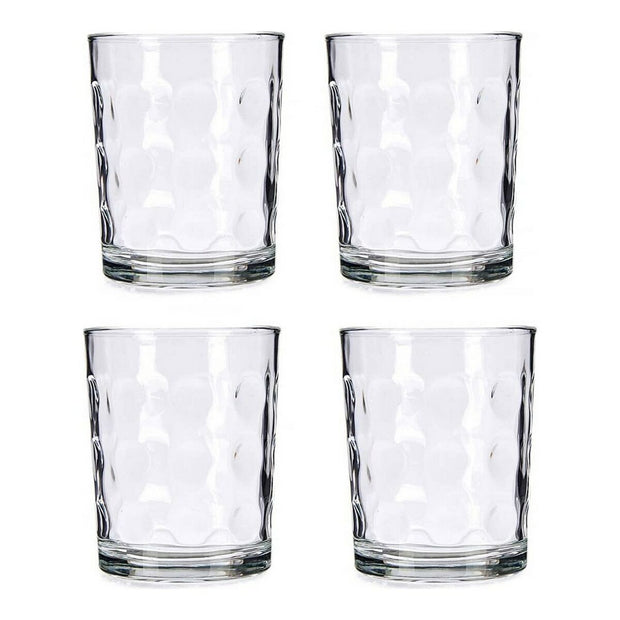 Gläserset Vivalto Punkte Kristall (400 ml) (4 Stücke) (8,5 x 10 x 8,5 cm) (400 ml x 4)