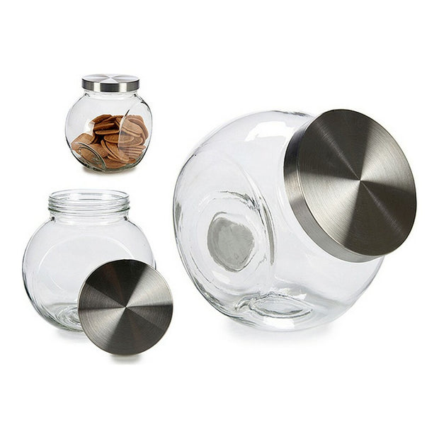 Keksdose Kristall Metall (14 x 19 x 19 cm) (3000 ml)
