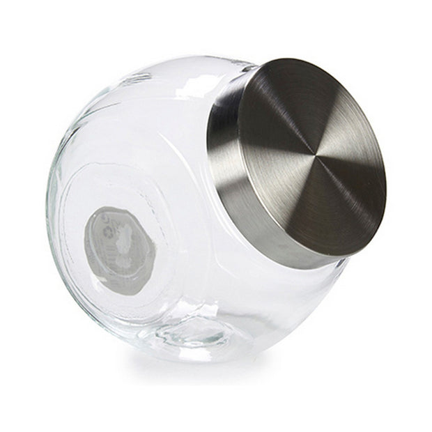 Keksdose Kristall Metall Durchsichtig (2000 ml)
