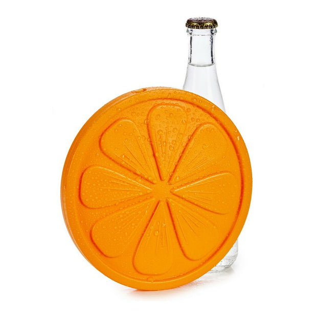 Kältespeicher Orange Kunststoff (17,5 x 1,5 x 17,5 cm)