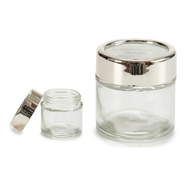 Glasbehälter mit Deckel Kristall Durchsichtig Kunststoff (80 ml)