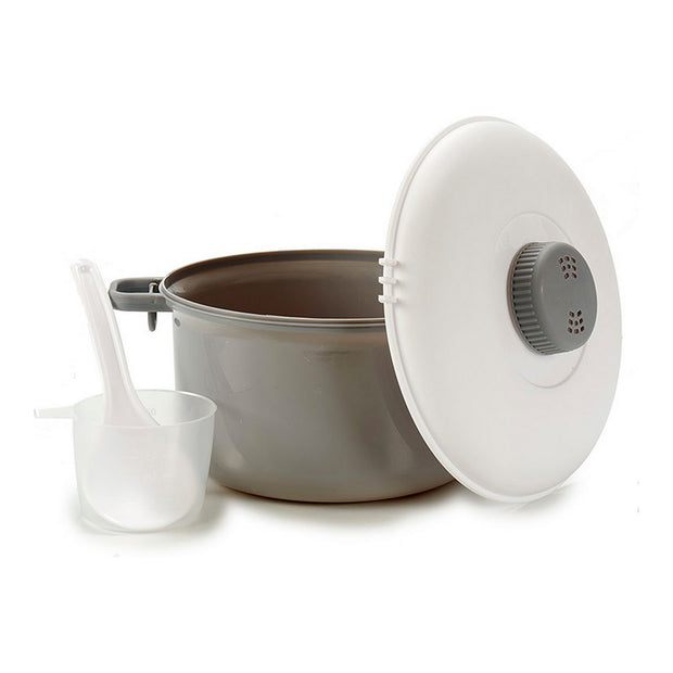 Dampfkocher Mikrowelle Weiß Grau PP (2,7 L)
