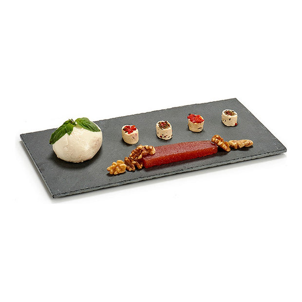 Tablett für Snacks Schwarz Tafel (15 x 30 cm)