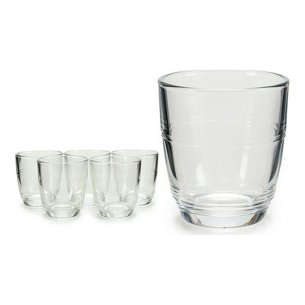 Gläserset Vivalto Durchsichtig Kristall (90 ml) (6 Stücke) (12 x 7 x 22 cm)