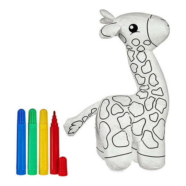 Craft Game Giraffe Black White (11 x 26 x 21 cm)