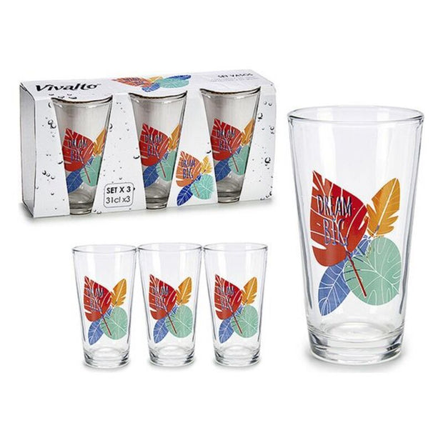 Gläserset Vivalto 31 cl Durchsichtig Glas Kristall dream (310 ml) (3 Stücke)