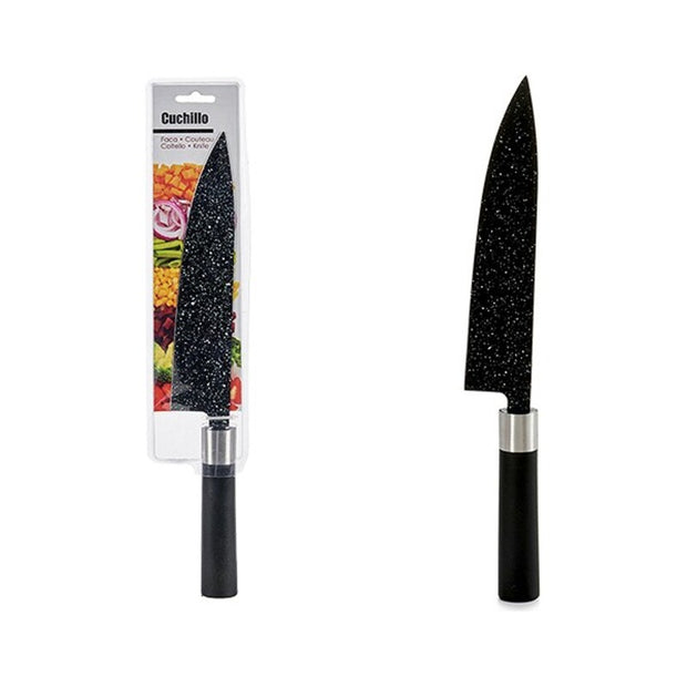 Küchenmesser Schwarz Edelstahl Hartplastik (2 x 37,5 x 7,5 cm)