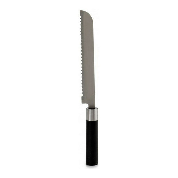 Wellenschliffmesser Schwarz Stahl (2,5 x 37,5 x 7,5 cm)