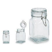 Set mit 3 Kanistern Vivalto Durchsichtig (3 Stücke) (0,25 L) (6,5 x 12 x 9,5 cm)