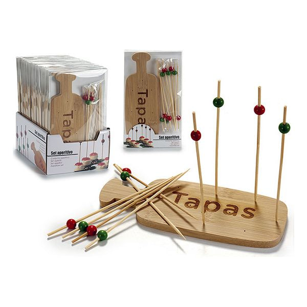 Satz für Appetithäppchen Bambus Braun (11 pcs)