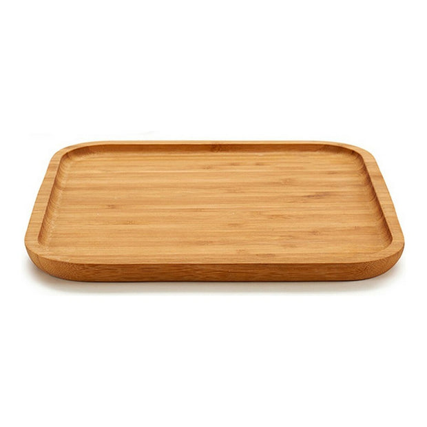 Tablett für Snacks Bambus (25 x 1,5 x 25 cm)