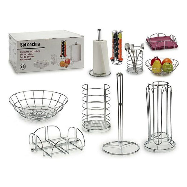 Küchenutensilien Set Metall (25 x 21,5 x 32 cm) (5 pcs)