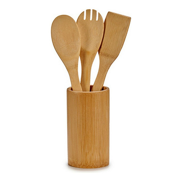 Küchenutensilien-Set Hellbraun Bambus (4 pcs)
