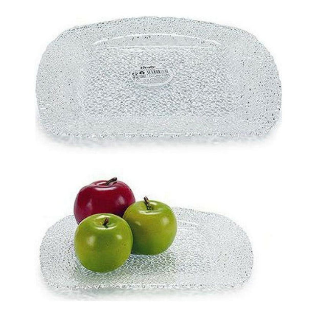 Teller Durchsichtig Glas (27 x 2,5 x 27 cm)