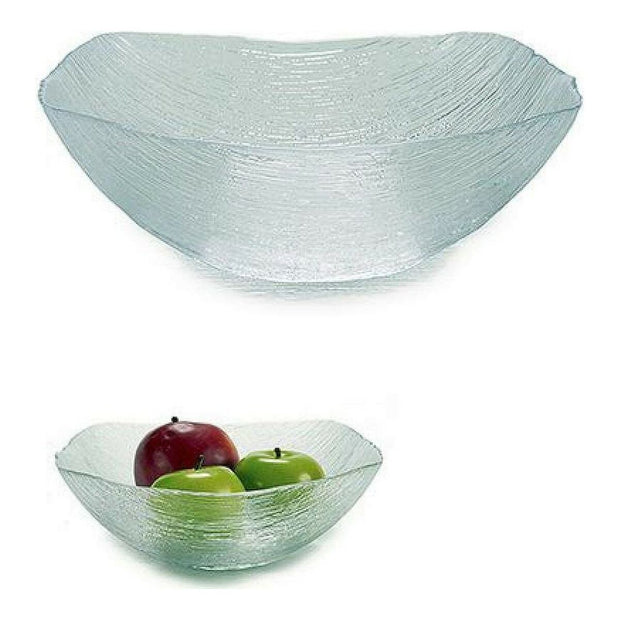 Obstschale Vivalto Oasis Durchsichtig Glas 2000 ml (24,5 x 8 x 24,5 cm)