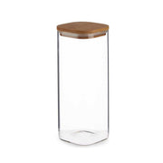Topf Braun Durchsichtig Bambus Borosilikatglas (1800 ml)