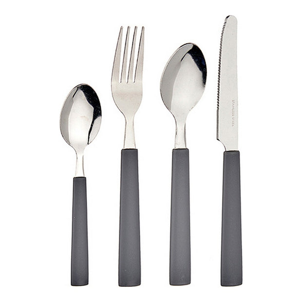 Besteckset Grau Edelstahl (16 Stücke)