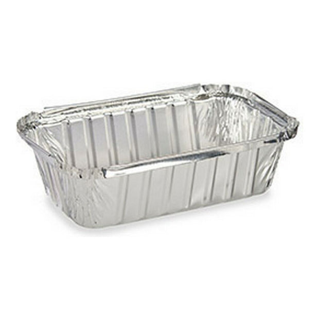 Tablettset Aluminium mit Deckel rechteckig (6 pcs) (11 x 7 x 22 cm)