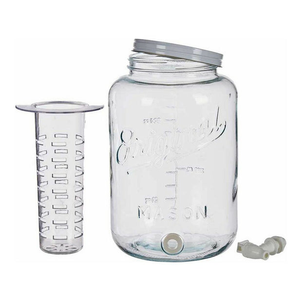 Kanne Durchsichtig Wasserhahn Kühlgerät Metall Kunststoff Glas (20,7 x 31,5 x 20,7 cm) (8 L)