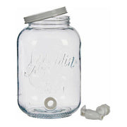 Kanne Durchsichtig Wasserhahn Metall Kunststoff Glas (3800 ml)
