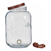Kanne Durchsichtig Wasserhahn Metall Kunststoff Glas (3800 ml)