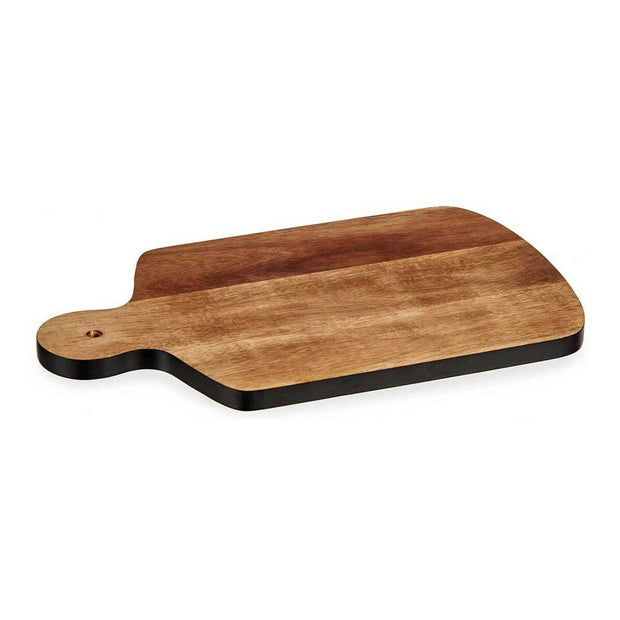 Schneidebrett Schwarz Braun Akazienholz (21,5 x 1,5 x 33,5 cm)