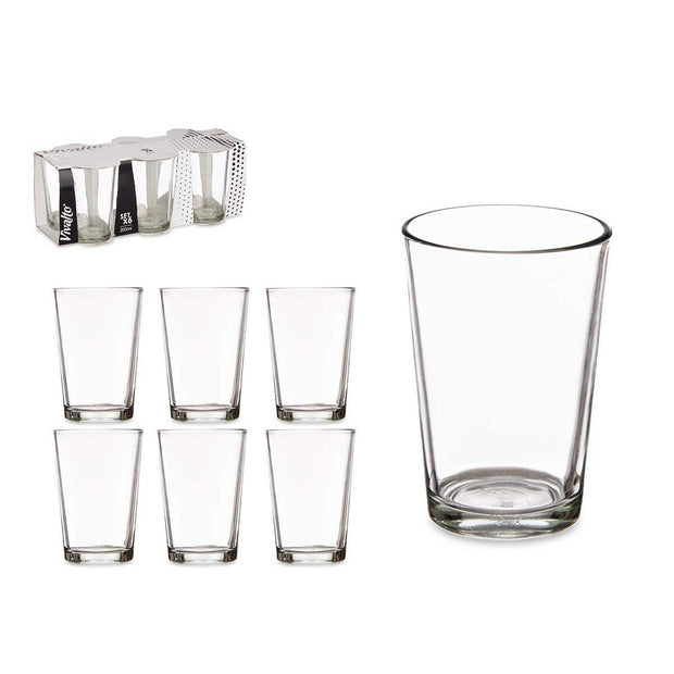 Becher weich 6 Stück Kristall Durchsichtig (200 ml)