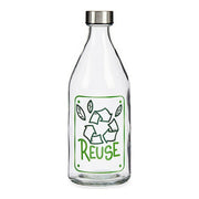 Flasche Reuse Glas Stahl 1000 ml