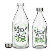 Flasche Reuse Glas Stahl 1000 ml