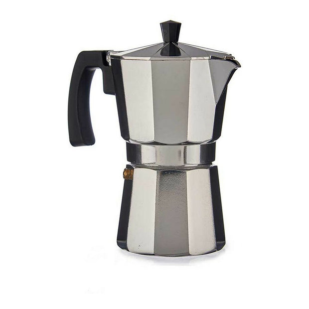 Italienische Kaffeemaschine 3 Kopper Aluminium