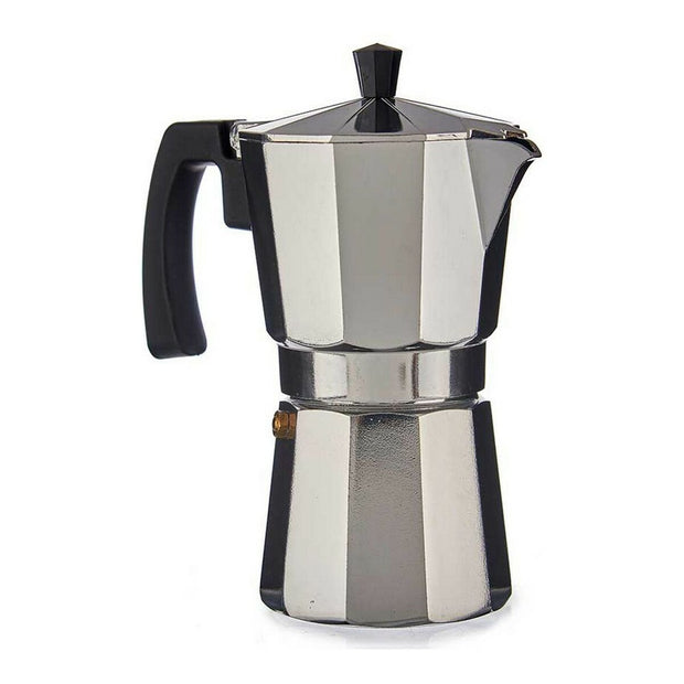 Italienische Kaffeemaschine 9 Tassen Aluminium