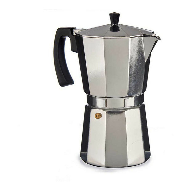 Italienische Kaffeemaschine 12 Kopper Aluminium