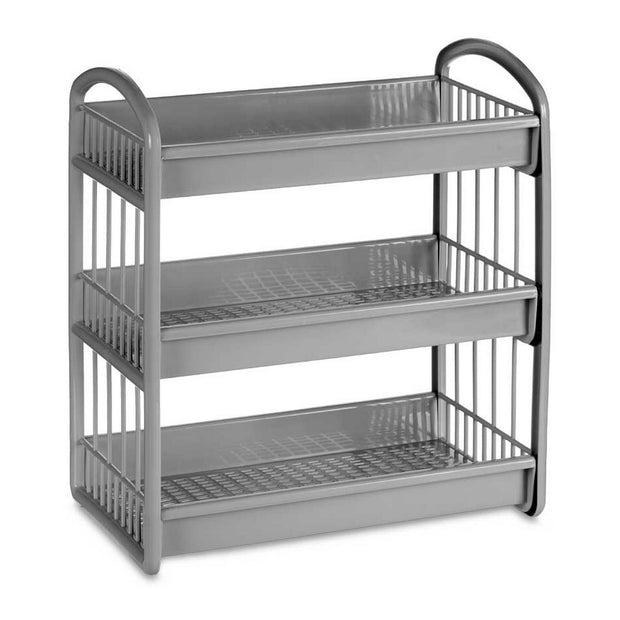 Regal Grau Kunststoff (35,5 x 39 x 21 cm)
