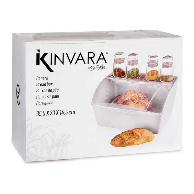 Brotkorb Weiß Kunststoff (29,5 x 20,5 x 41 cm)